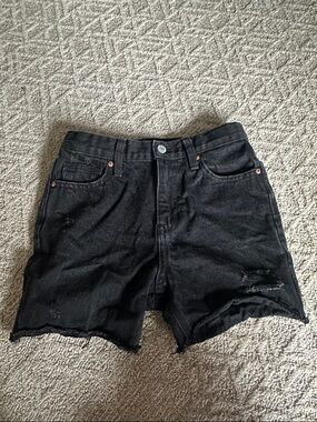 Old Navy Black High-Rise Slouchy Straight Jeans